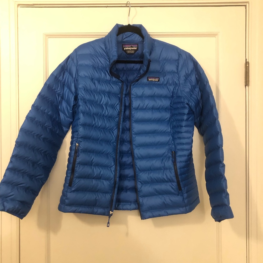 Patagonia Blue Puffer Jacket